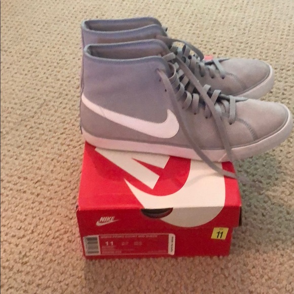 Nike Shoes | Nike Womens Primo Court Mid Suede Grey 1 | Poshmark